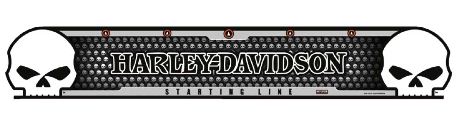 Harley-Davidson® Willie G Skull Durable Lexan Darts Starting Line - 23 x 4 inch - Wisconsin Harley-Davidson