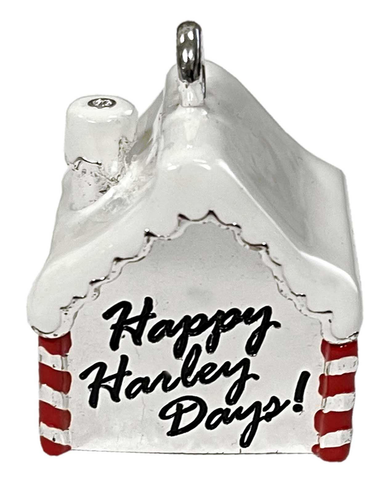 Harley-Davidson Free Shipping - Harley-Davidson Gingerbread House Metal Bell Ornament w/Black Cord - Silver - Free Shipping on many products plus Orders Over $99