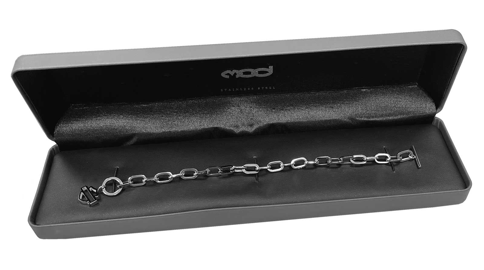 Harley-Davidson® Women's Large Chain Toggle Bar & Shield Bracelet