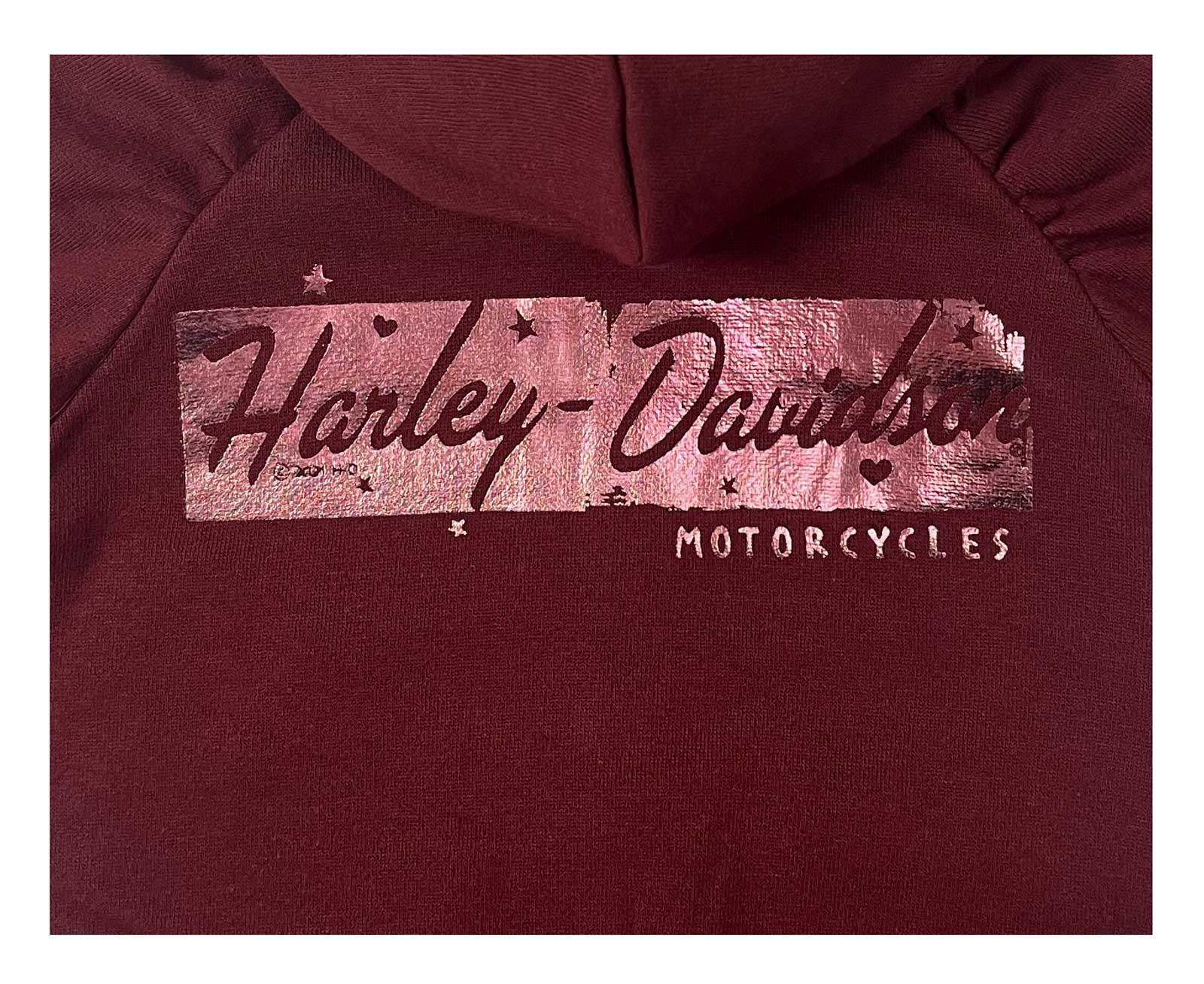 Harley-Davidson Free Shipping - Harley-Davidson Little Girls' 2-Piece Fleece Hooded Toddler Jogger Set, Dark Red - Free Shipping on many products plus Orders Over $99