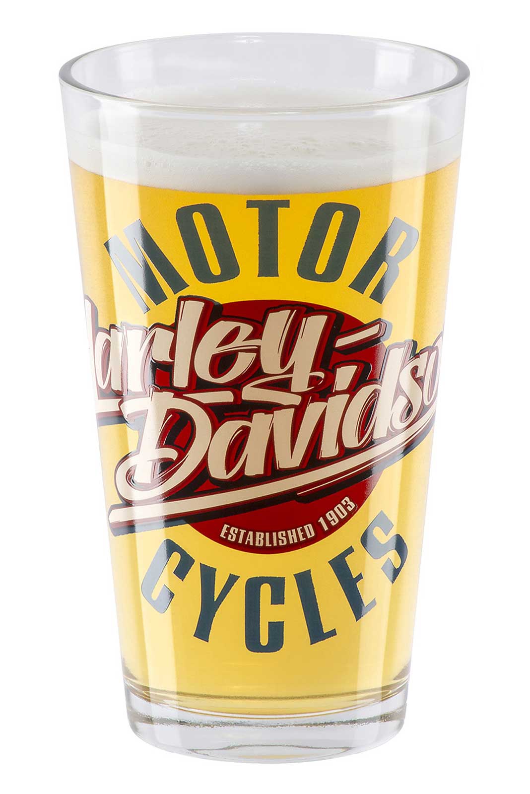 Harley-Davidson Parts & Service Graphic Set of Two Pint Glasses - 16 oz. - No Hassle Returns at Wisconsin Harley