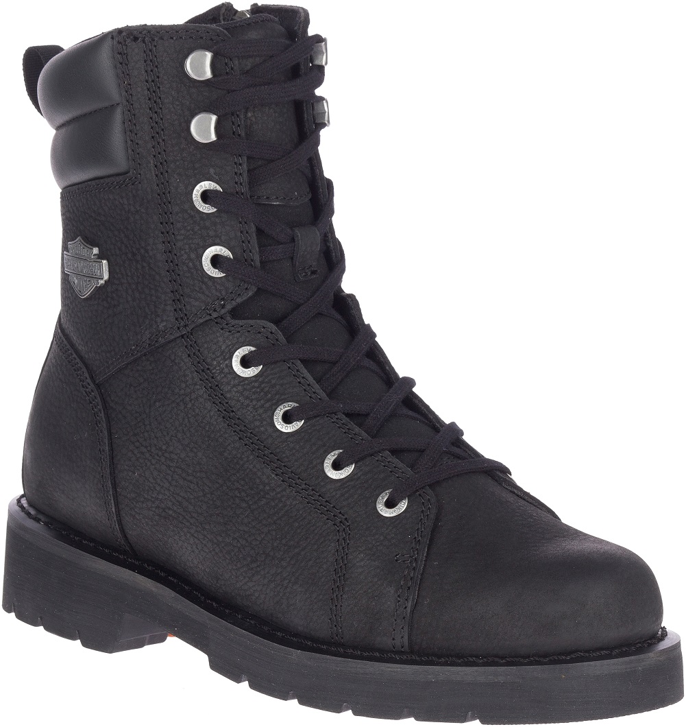 Harley-Davidson Men's Marxen 7.5-Inch Black Motorcycle Boots, D93805 - Wisconsin Harley-Davidson