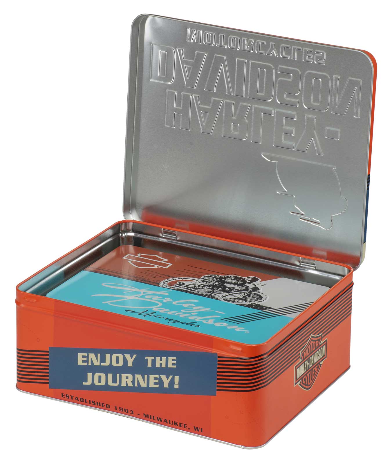 Harley-Davidson Free Shipping - Harley-Davidson Metal Storage Tins Containers, Embossed Vintage Graphics Set of 2 - Free Shipping on many products plus Orders Over $99