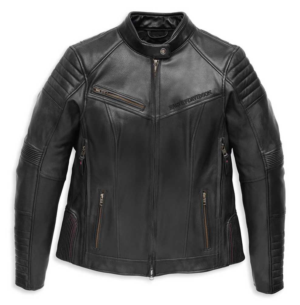 Harley-Davidson® Women's Rhinestone Willie G Skull Leather Jacket