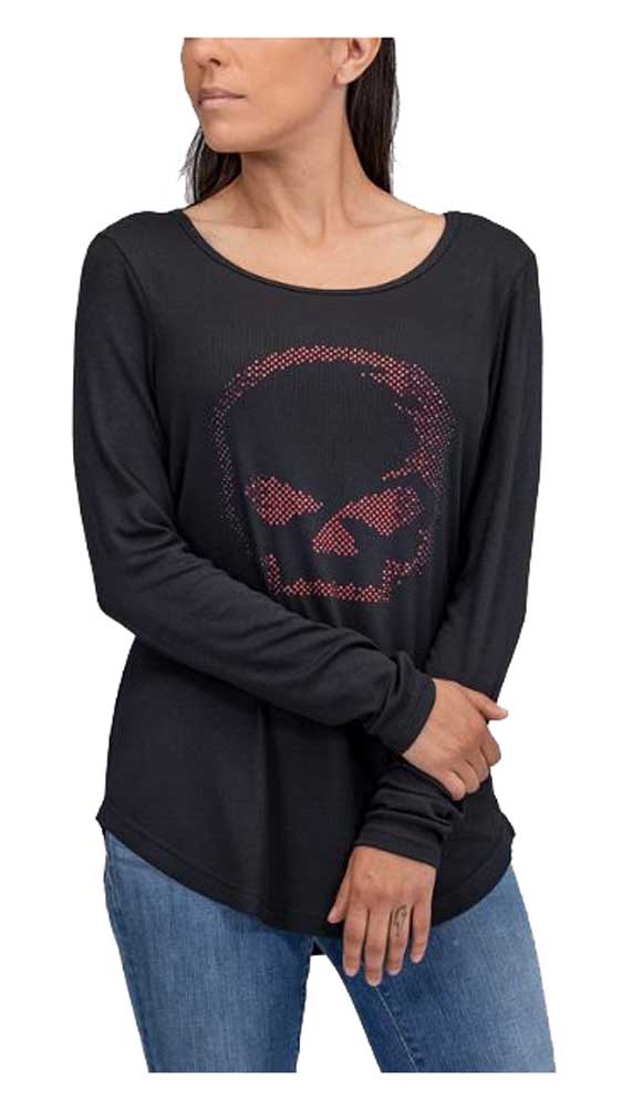 Harley-Davidson® Women's Rhinestone Willie G Skull Baseball