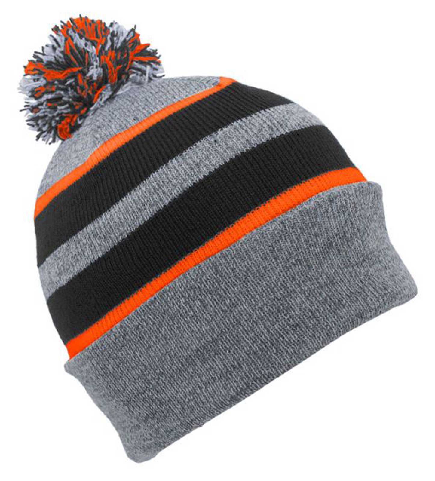 That's A Wrap Men's Striped Pom-Pom 