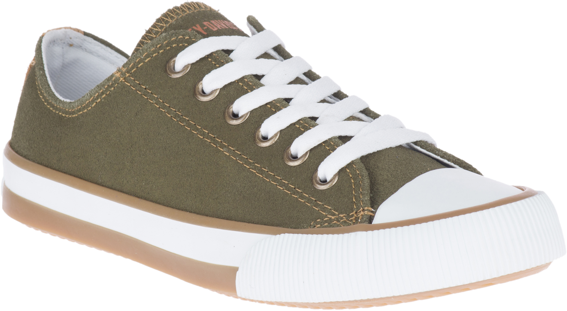 Harley-Davidson® Women's Burleigh Olive Leather Athletic Sneakers