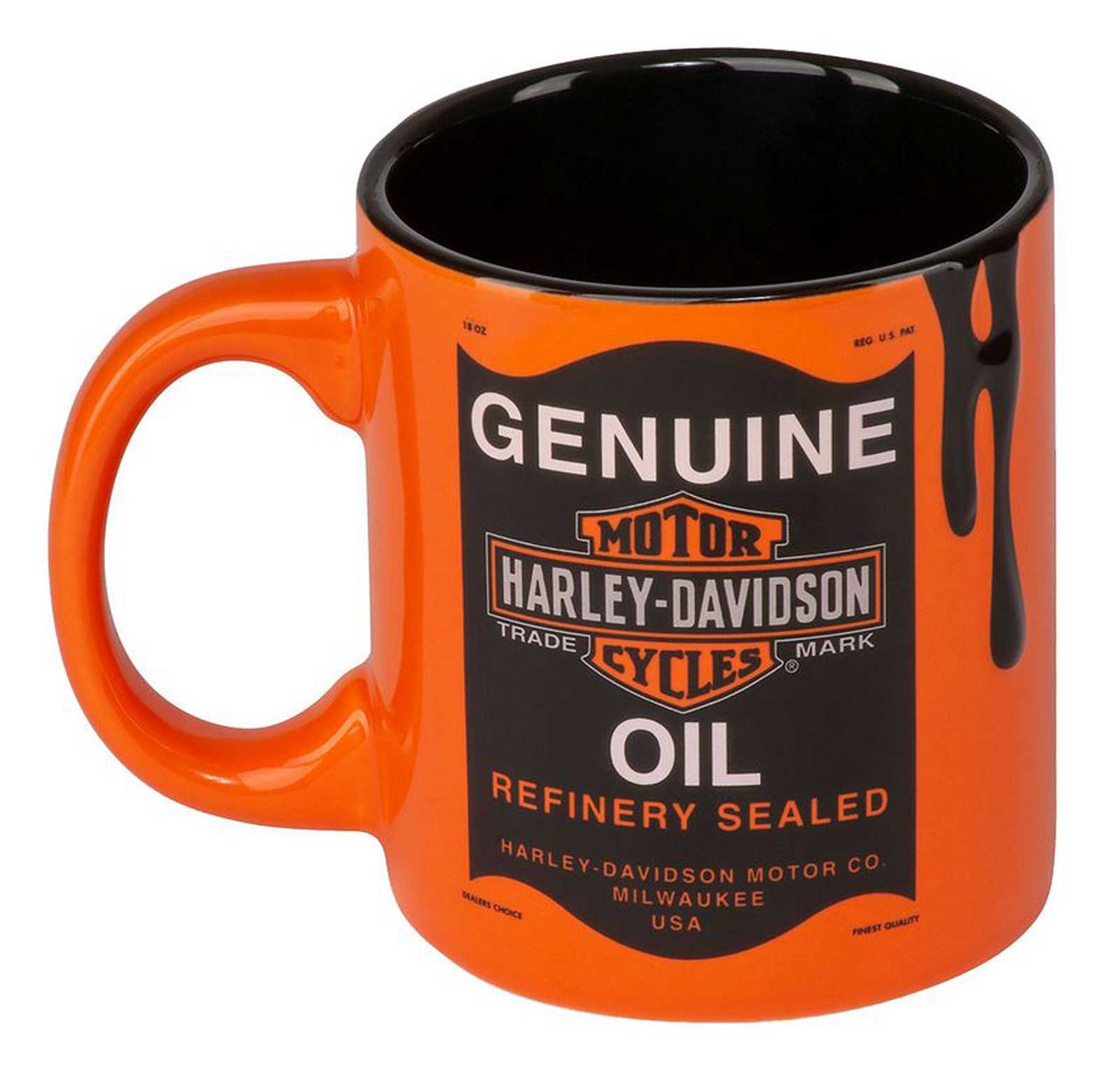 Harley-Davidson® Oil Can Bar & Shield Logo 18 oz. Ceramic Coffee