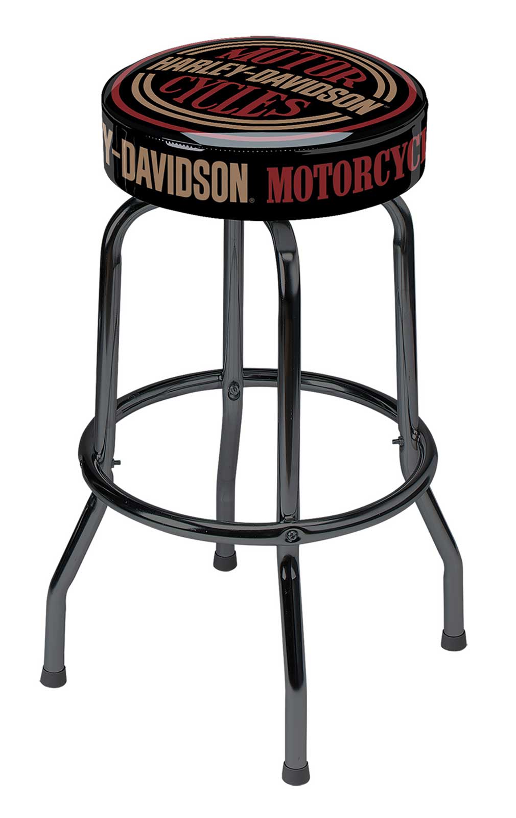 Harley-Davidson Free Shipping - Harley-Davidson Bar Stools Circle Logo Steel Frame 360-degree Swivel - Set of 2 - Free Shipping on many products plus Orders Over $99