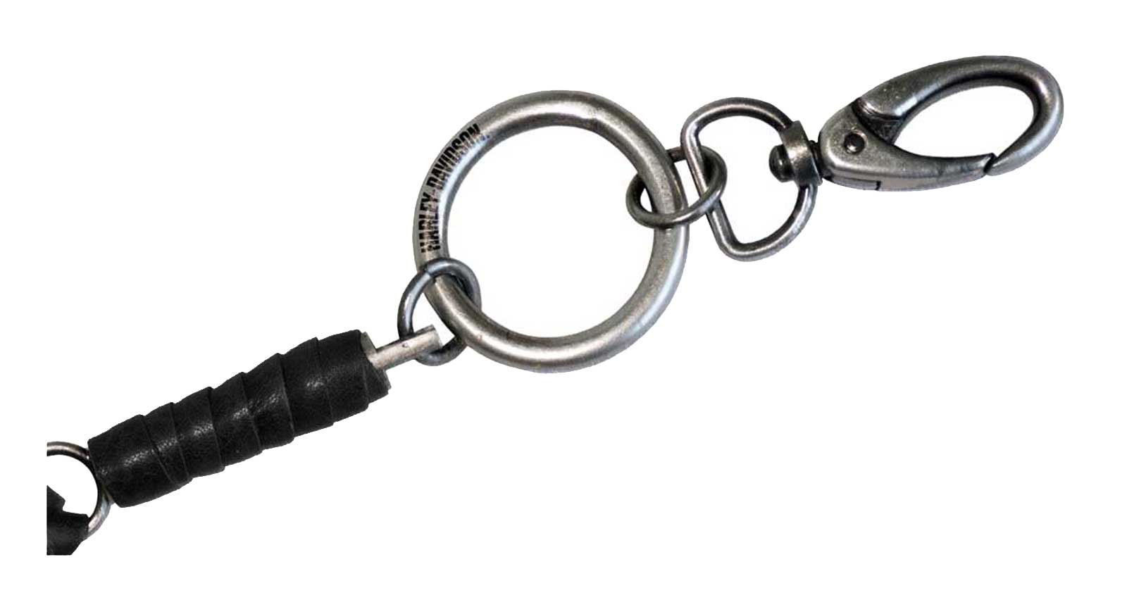 Harley-Davidson Free Shipping - Harley-Davidson Men's Wallet Chain, Ride Free 25 inch Braided Leather - Black - Free Shipping on many products plus Orders Over $99