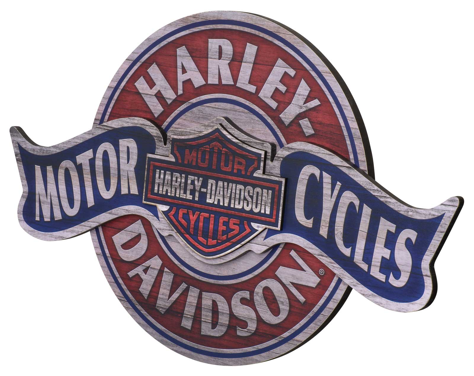 Harley-Davidson Free Shipping - Harley-Davidson Wooden Pub Sign, Distressed Motorcycles Banner, 22 x 14 inches - Free Shipping on many products plus Orders Over $99