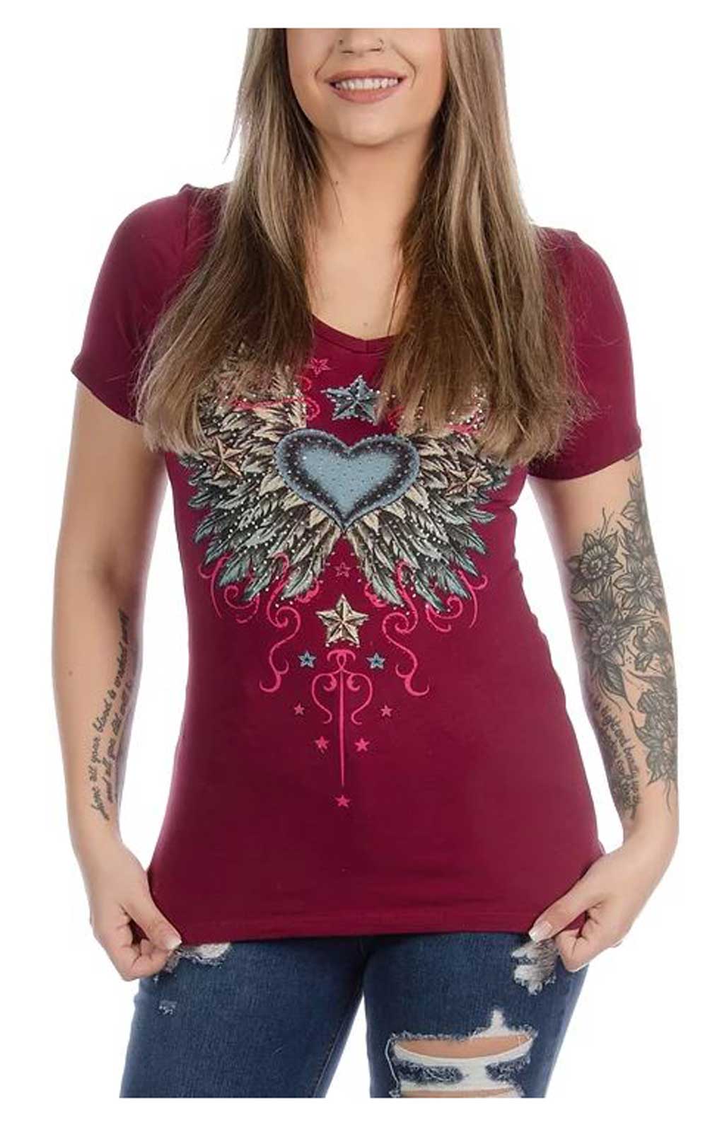 Liberty Wear Women's Vintage Wings 
