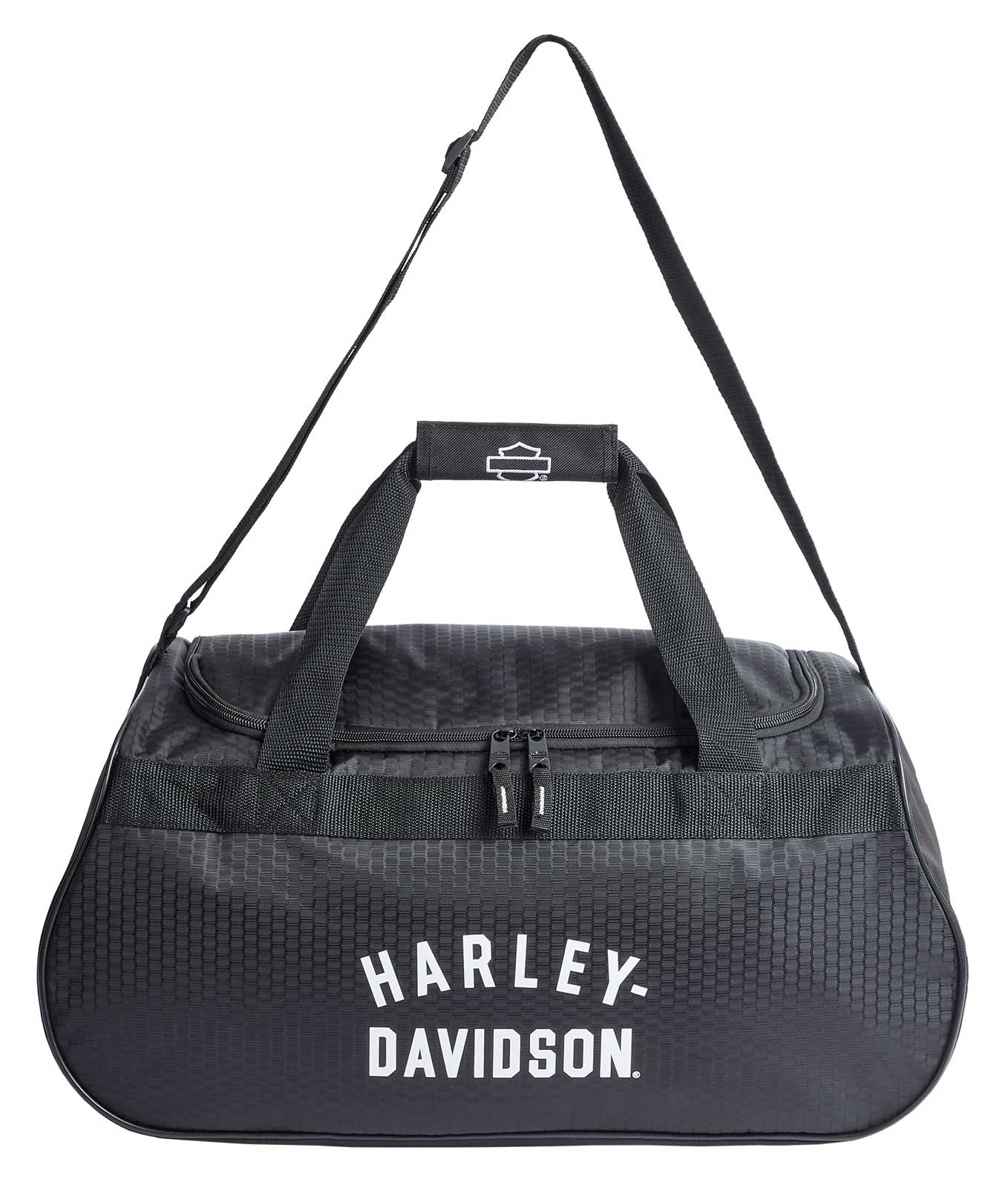 Harley-Davidson Free Shipping - Harley-Davidson Off-White #1 Logo Sports Duffel Bag w/ Shoulder Strap - Black - Free Shipping on many products plus Orders Over $99