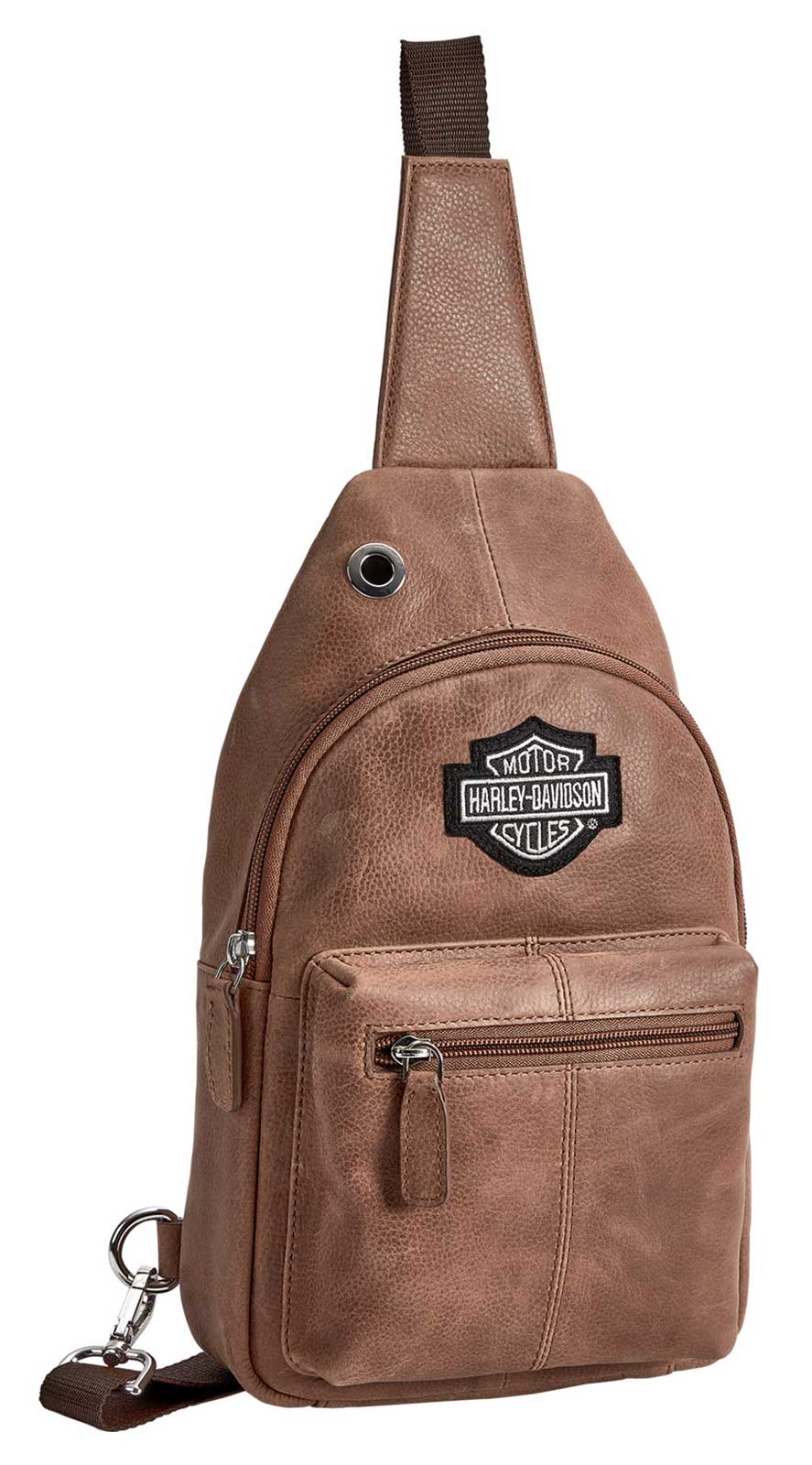 Harley-Davidson Free Shipping - Harley-Davidson Leather Chest Sling Backpack, Bar & Shield Logo - Palomino Brown - Free Shipping on many products plus Orders Over $99