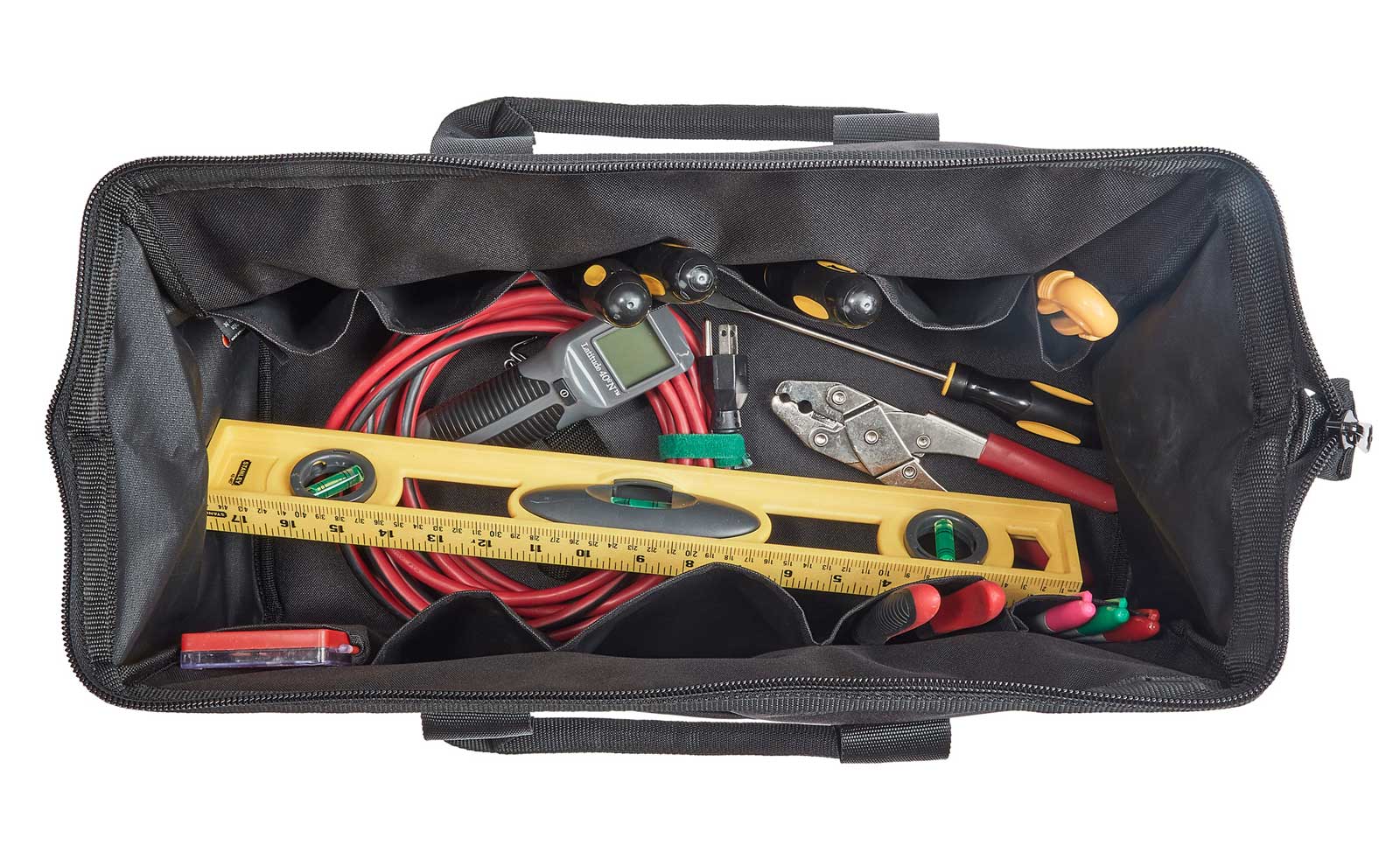 Harley-Davidson Multi-Purpose Striped Accessory & Tool Bag - Black/Off-White - No Hassle Returns at Wisconsin Harley