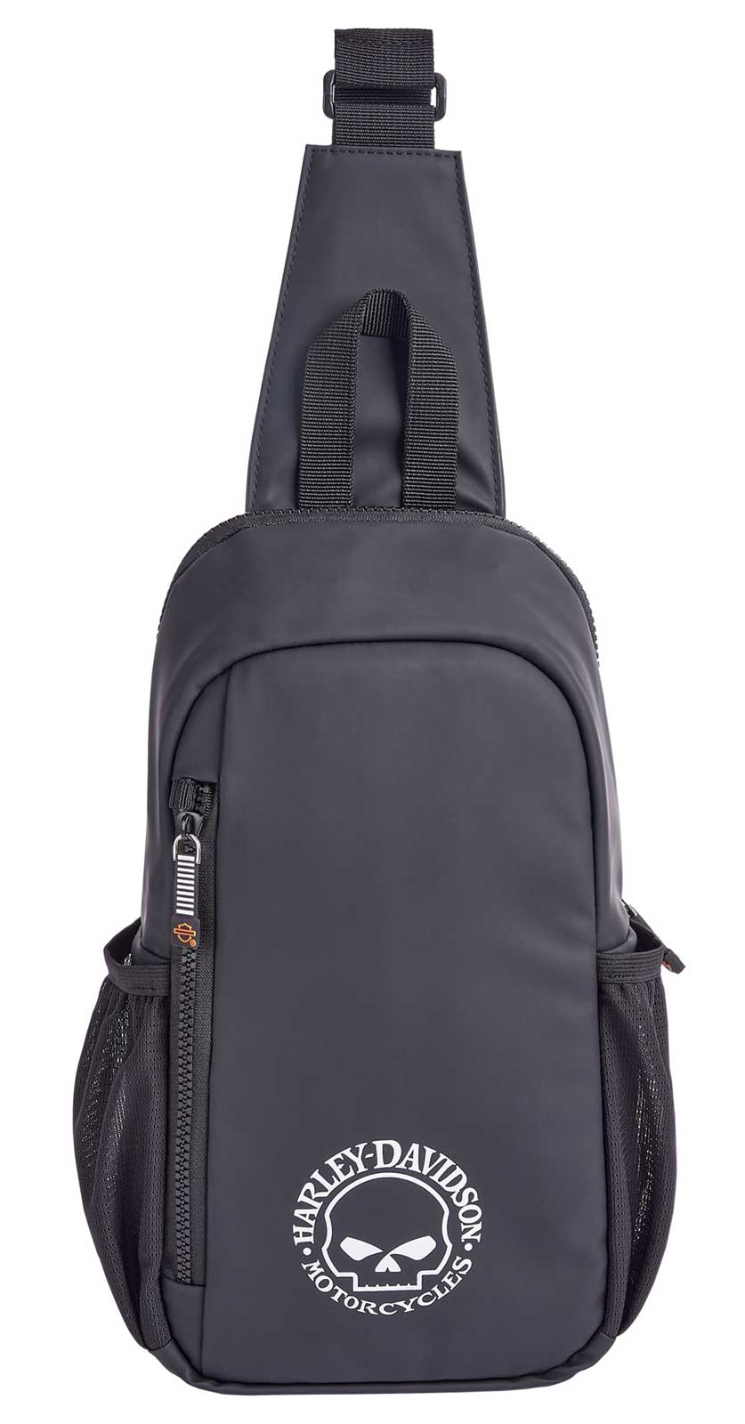 Harley-Davidson Super Sling Backpack, Willie G Skull Logo Lightweight Bag- Black - Wisconsin Harley-Davidson