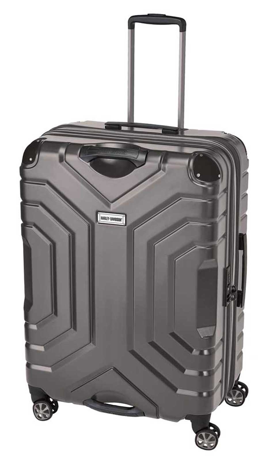 Harley-Davidson 30" Pullman Shark Wheeled Hard Side Luggage - Graphite (30") - Wisconsin Harley-Davidson
