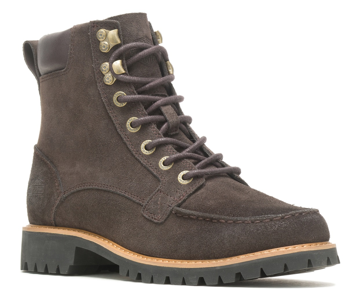Harley-Davidson Men's Gardner 6-Inch Suede Motorcycle Boots D96255 (Brown, 7) - Wisconsin Harley-Davidson