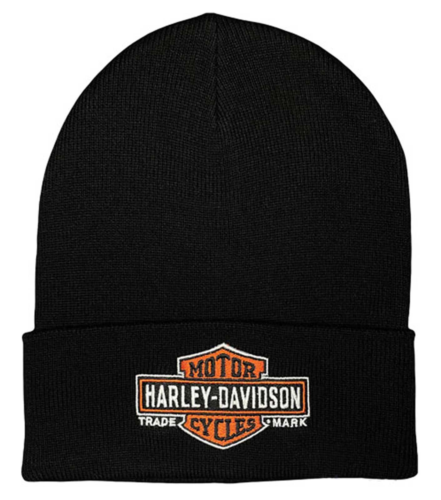 Harley-Davidson Men's Timeless Bar & Shield Logo Embroidered Cuffed Beanie Hat - Wisconsin Harley-Davidson