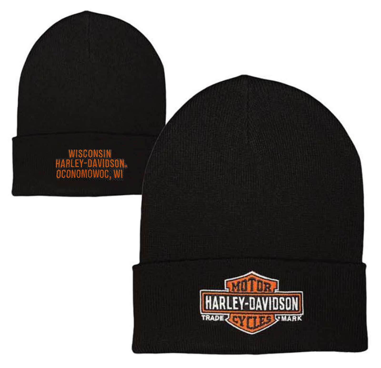 Harley-Davidson® Men's Timeless Bar & Shield Logo Embroidered Cuffed Beanie  Hat