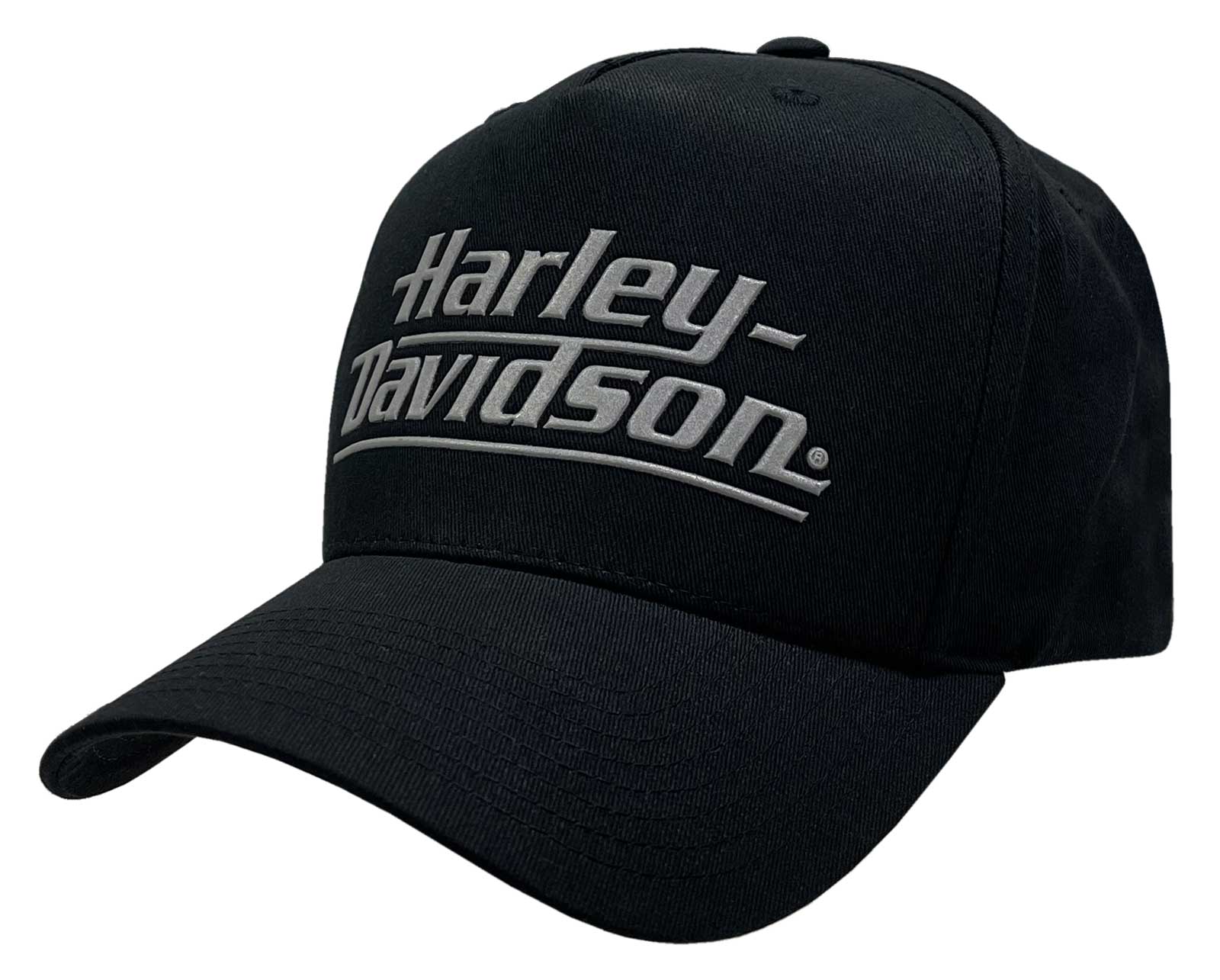 Harley-Davidson Mens Reflective H-D Curved Bill Snapback Adjustable Baseball Cap - Wisconsin Harley-Davidson