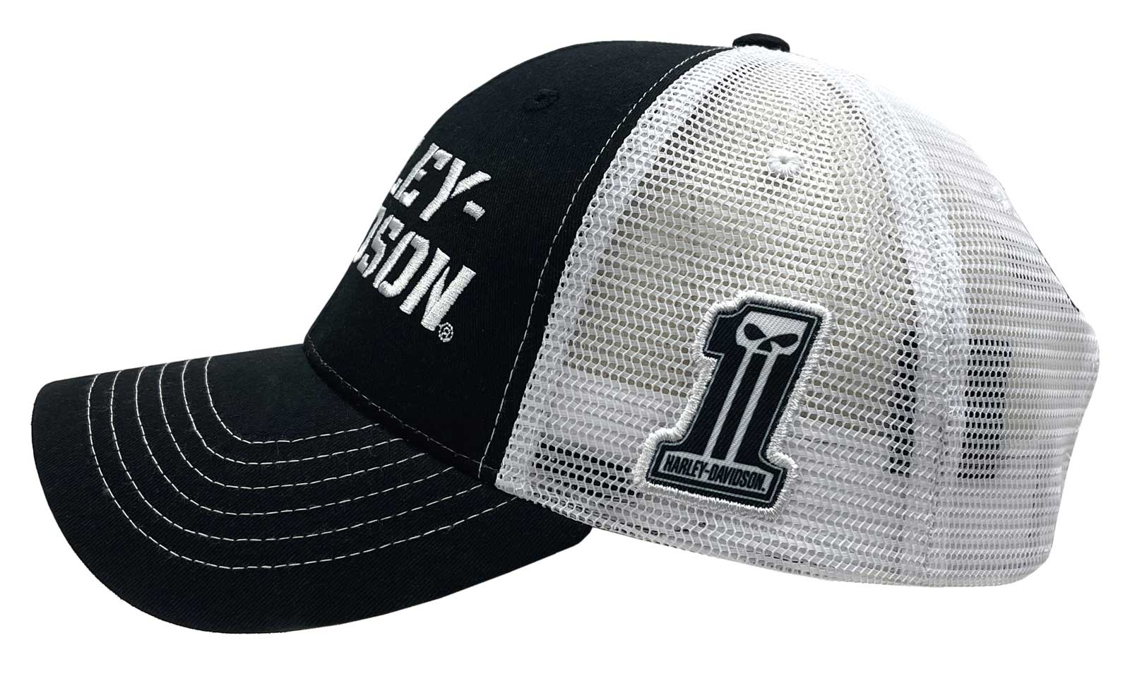 Harley-Davidson Free Shipping - Harley-Davidson Men's Dark Grit H-D Snapback Colorblocked Mesh Trucker Hat - Free Shipping on many products plus Orders Over $99