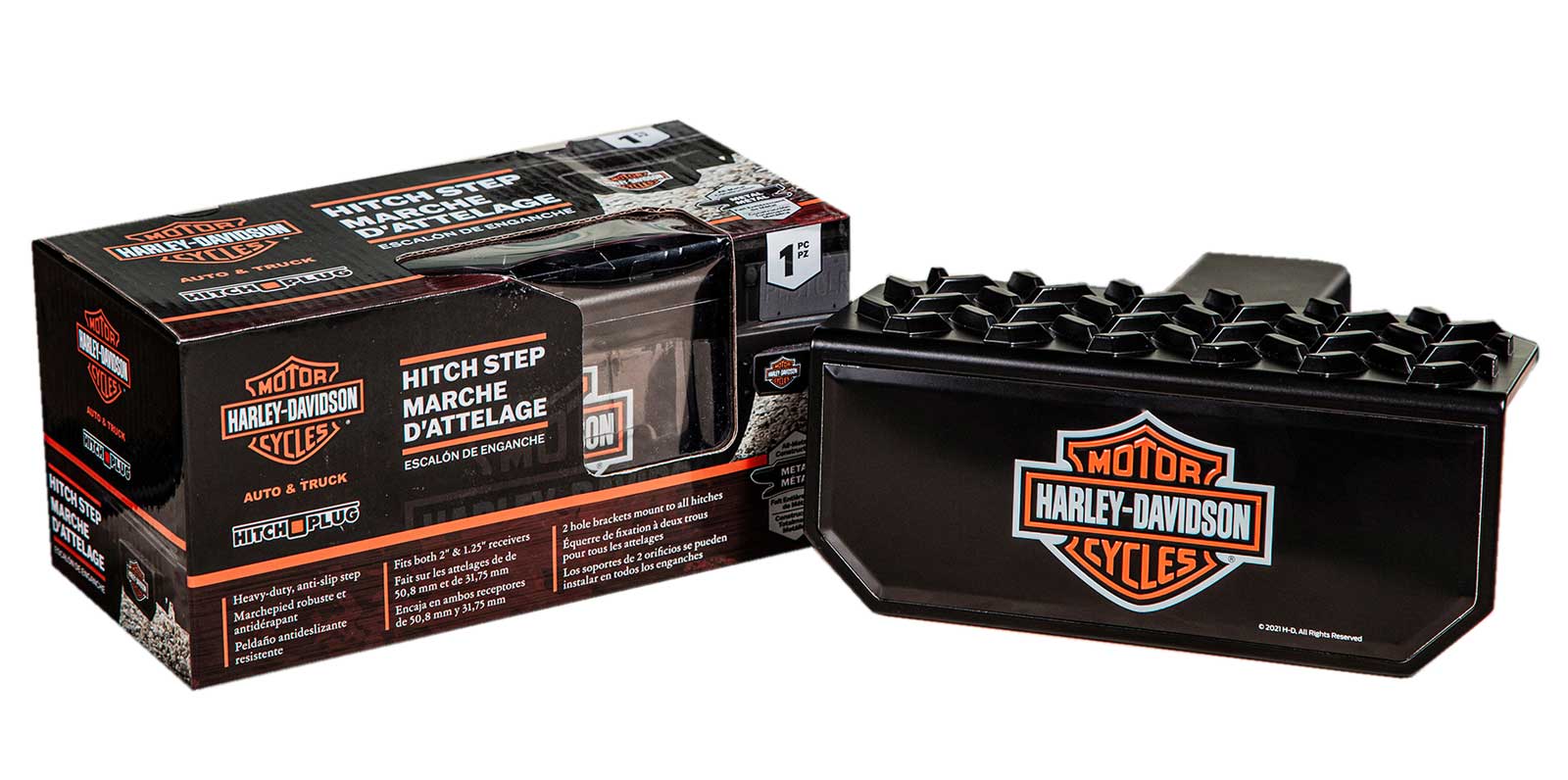 Harley-Davidson Free Shipping - Harley-Davidson Anti-Slip Step Hitch Cover, Bar & Shield Logo Heavy-Duty Plug - Free Shipping on many products plus Orders Over $99