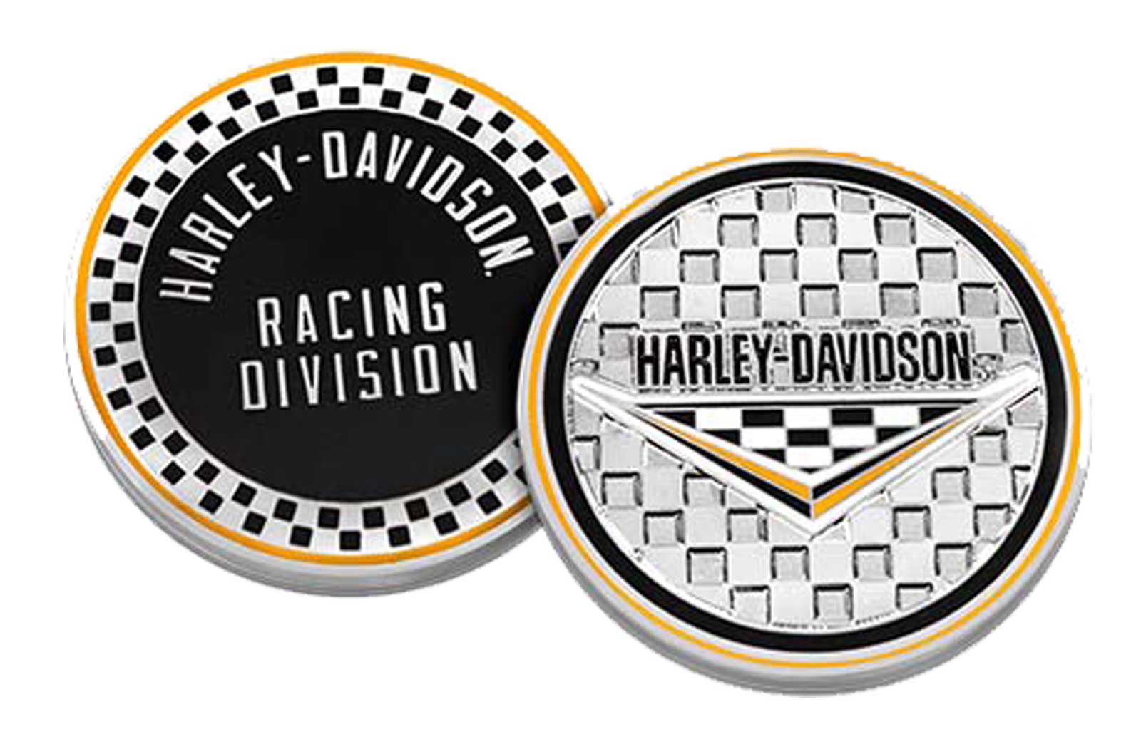 Harley-Davidson Racing Division Motorcycle Metal Challenge Coin - 1.75 in. - Wisconsin Harley-Davidson