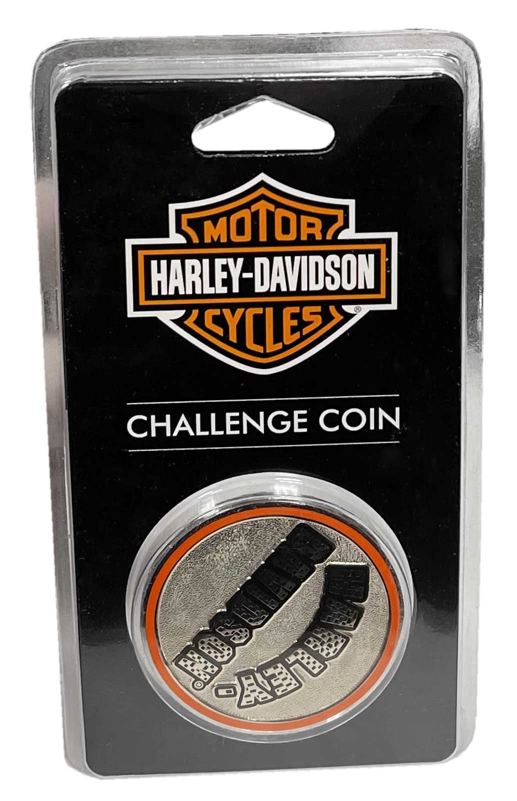 Harley-Davidson Free Shipping - Harley-Davidson Doodle Rider Motorcycle Metal Challenge Coin - 1.75 in. - Silver - Free Shipping on many products plus Orders Over $99