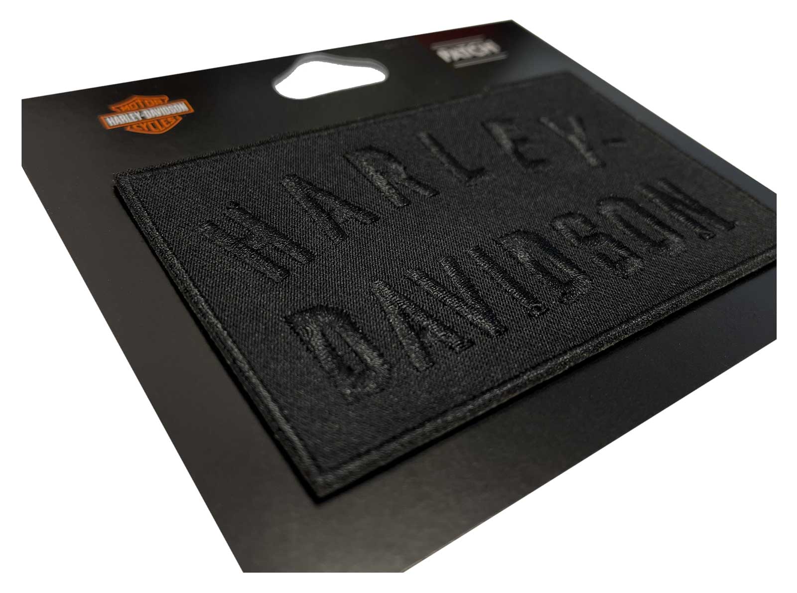 Harley-Davidson Free Shipping - Harley-Davidson 4 in. Embroidered Minimal Black H-D Text Emblem Sew-On Patch - Free Shipping on many products plus Orders Over $99