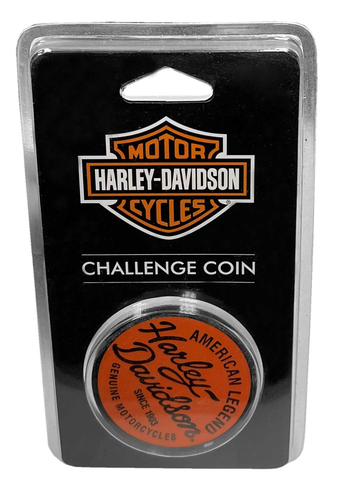 Harley-Davidson Free Shipping - Harley-Davidson Service Department Metal Challenge Coin, 1.75 in. - Orange/Black - Free Shipping on many products plus Orders Over $99