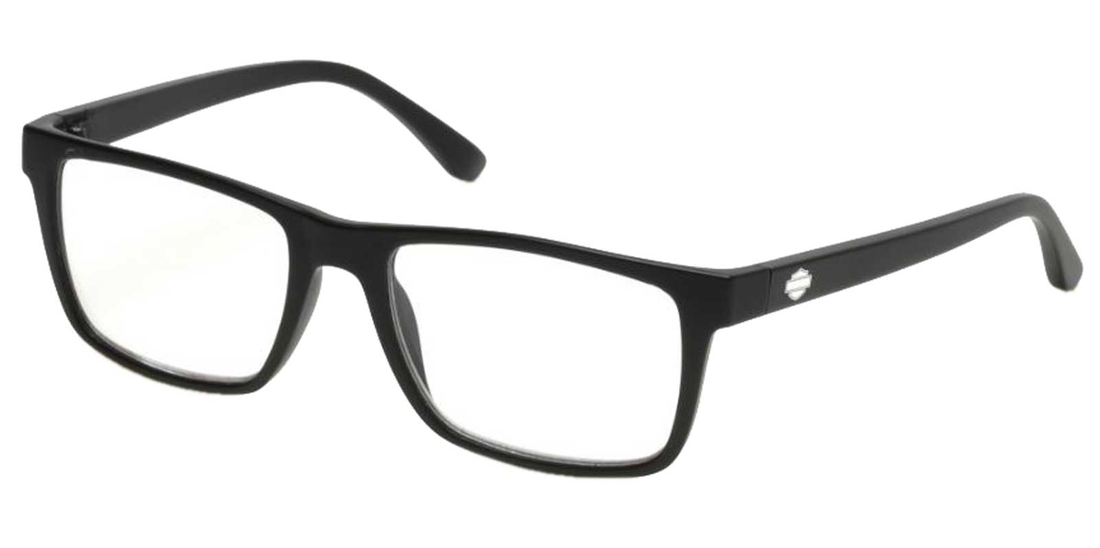 Harley-Davidson Plastic Rectangular Bar & Shield Logo Readers, Black- 1.50 Power - Wisconsin Harley-Davidson