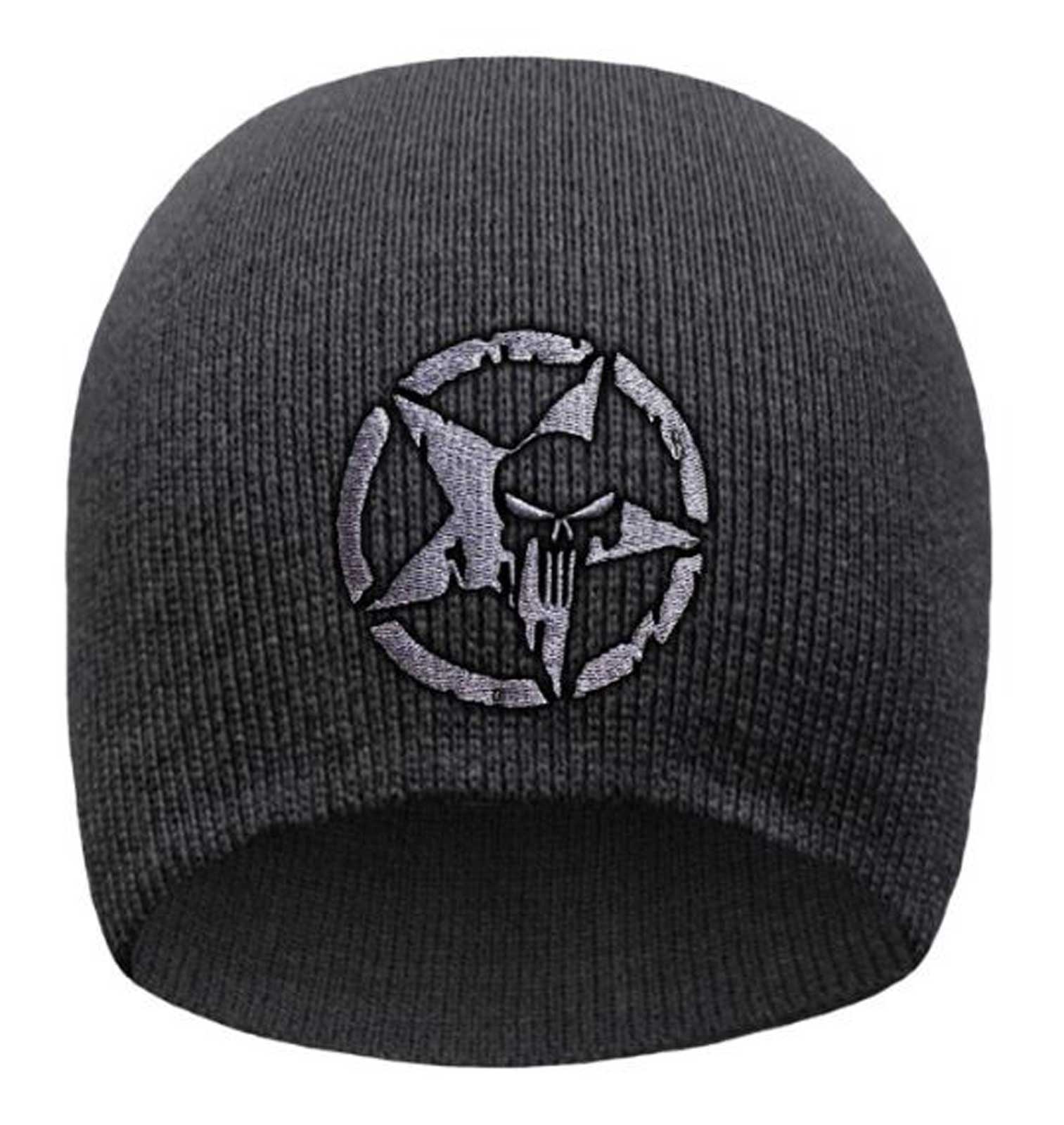 That's A Wrap Men's Embroidered Five Point Winter Beanie Cap - Black - Wisconsin Harley-Davidson