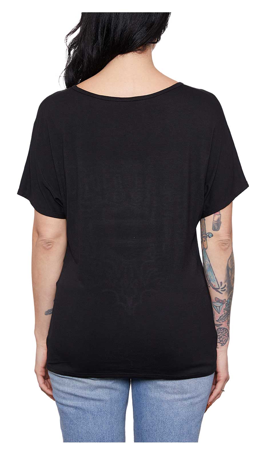 Harley-Davidson Women's Embellished Golden Feathers Short Sleeve Tee - Black - No Hassle Returns at Wisconsin Harley