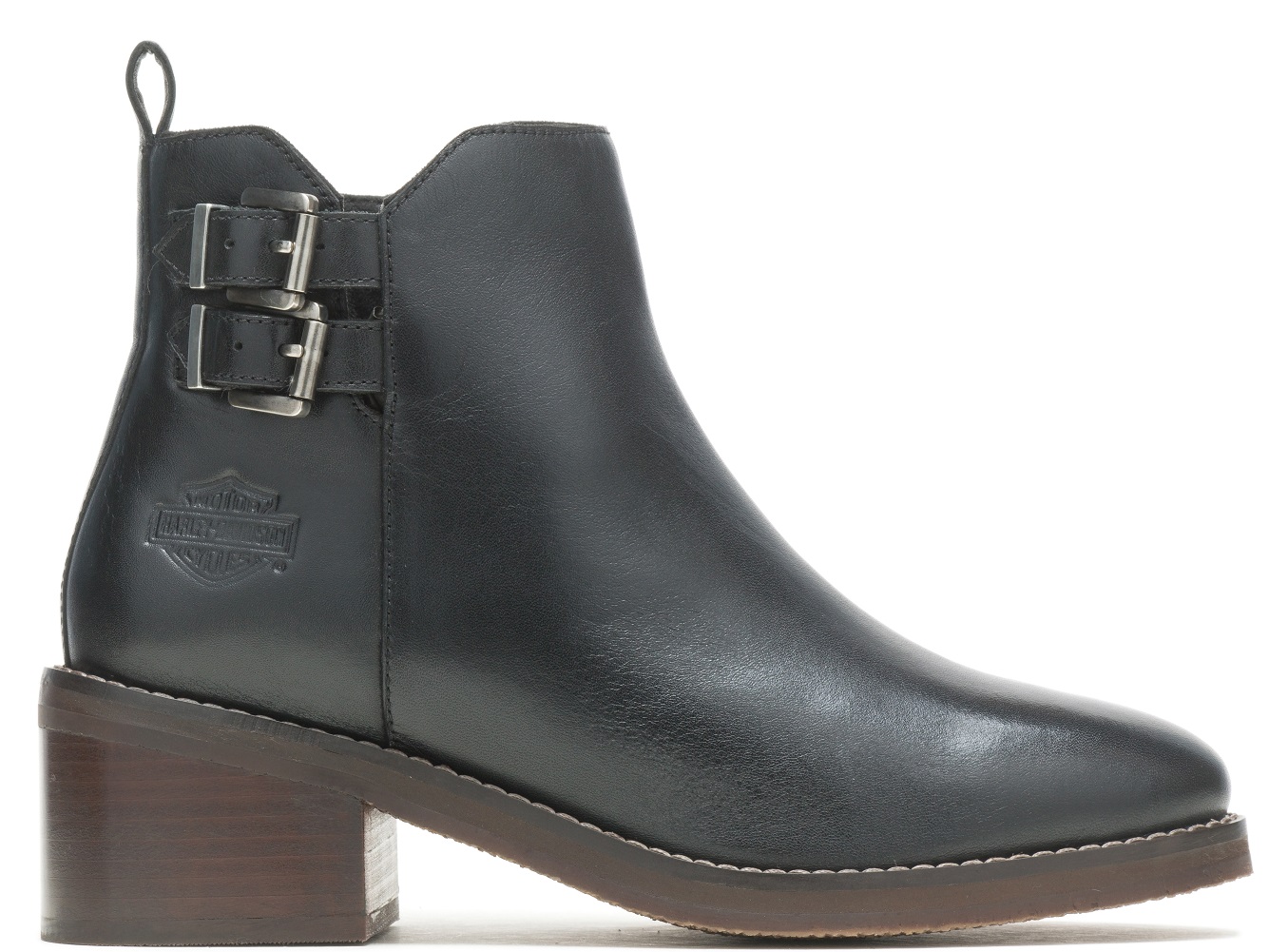 Harley-Davidson Women's Jonetta 4.5" Black or Brown Fashion Buckle Boots D84776 - No Hassle Returns at Wisconsin Harley