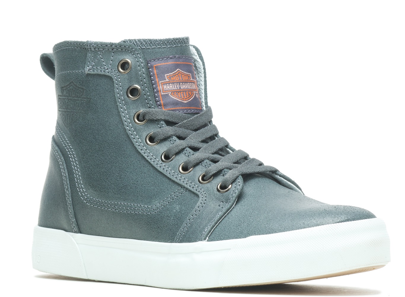 Harley-Davidson Unisex Delmont Fashion Sneakers, D71009 (Grey, 3.5) - Wisconsin Harley-Davidson