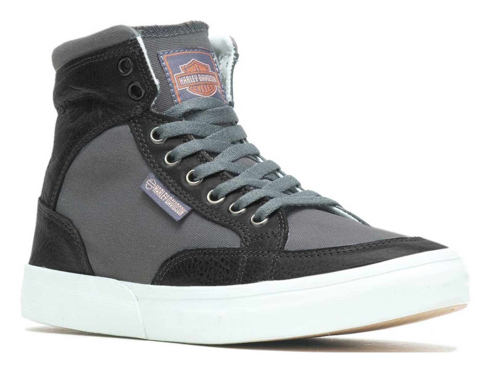 Harley-Davidson Unisex Rosemont Fashion Sneakers, D75001 (Grey, 3.5) - Wisconsin Harley-Davidson