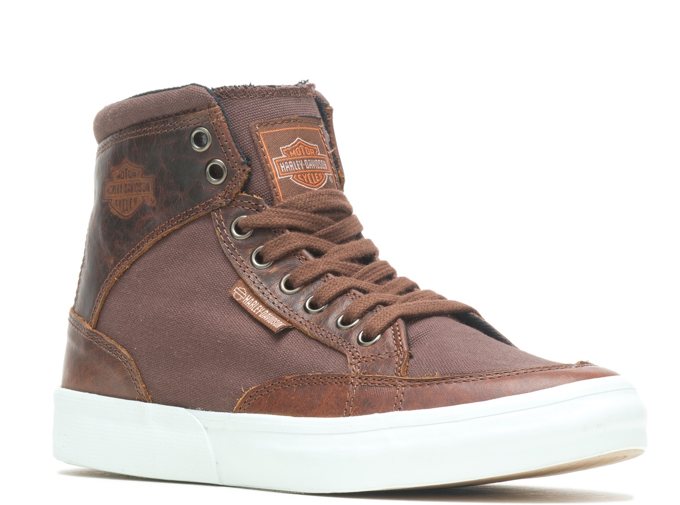 Harley-Davidson Unisex Rosemont Fashion Sneakers, D75002 (Brown, 3.5) - Wisconsin Harley-Davidson