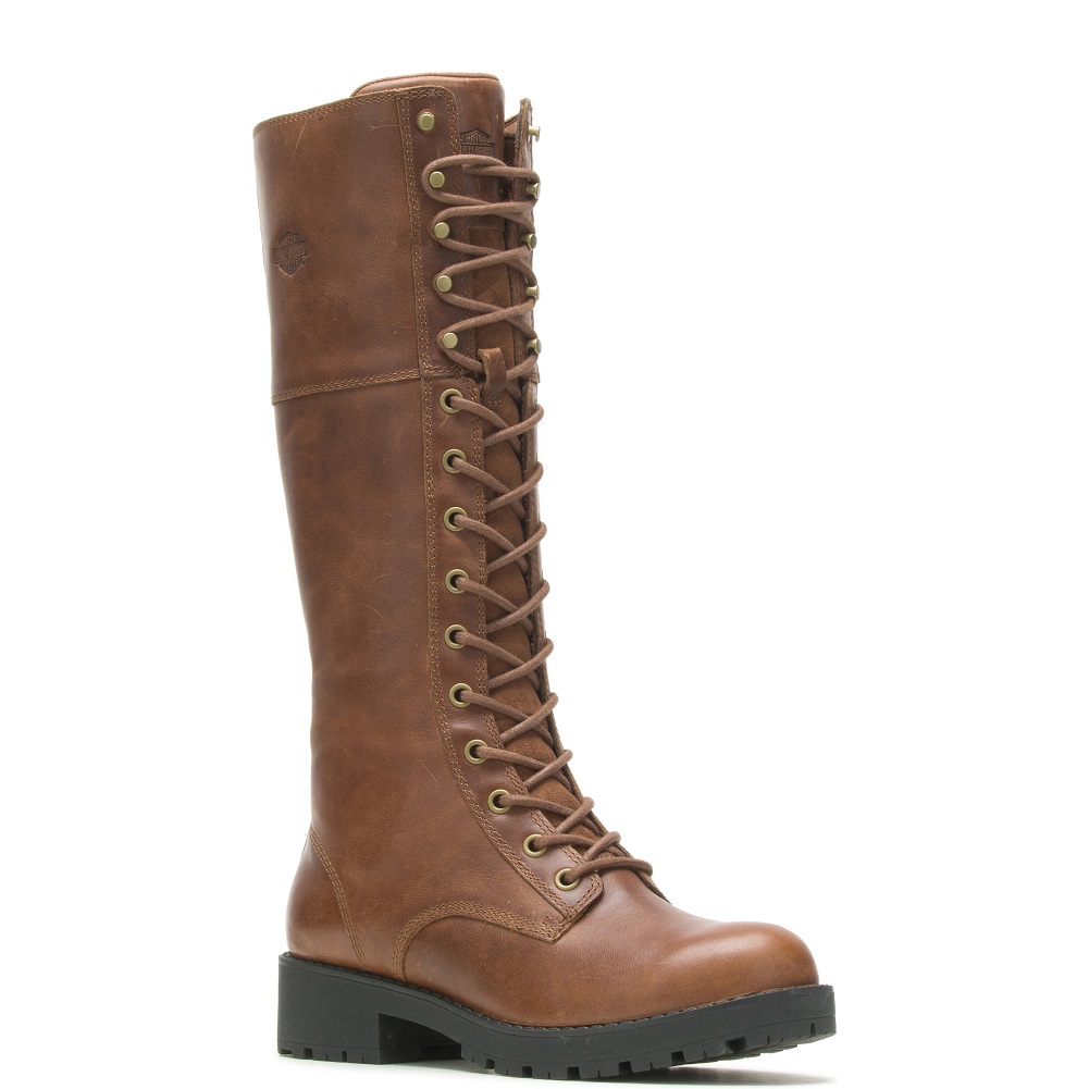 Harley-Davidson Women's Lynwood Waterproof Motorcycle Boots D87222 (Bwn, 7) - Wisconsin Harley-Davidson