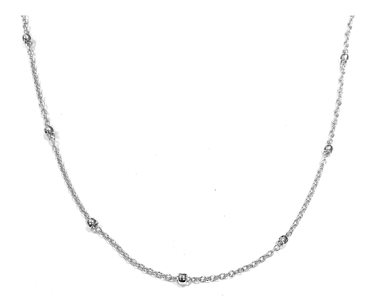 Harley-Davidson Women's Bar & Shield Satelite Chain Layering Necklace - Silver - Wisconsin Harley-Davidson