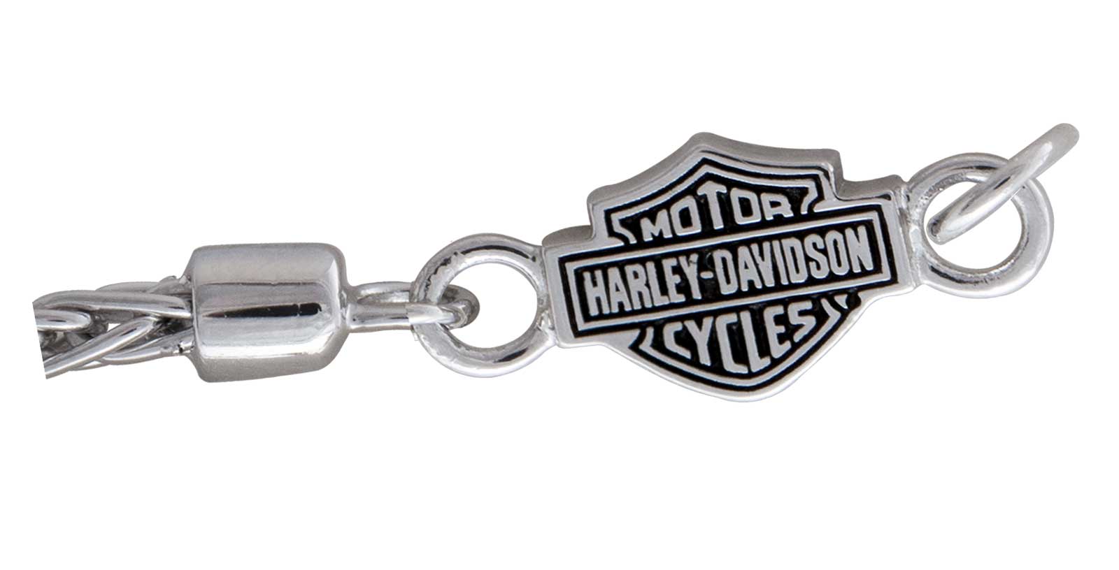 Harley-Davidson Free Shipping - Harley-Davidson Women's Bar & Shield Wheat Chain Layering Bracelet - Silver - Free Shipping on many products plus Orders Over $99