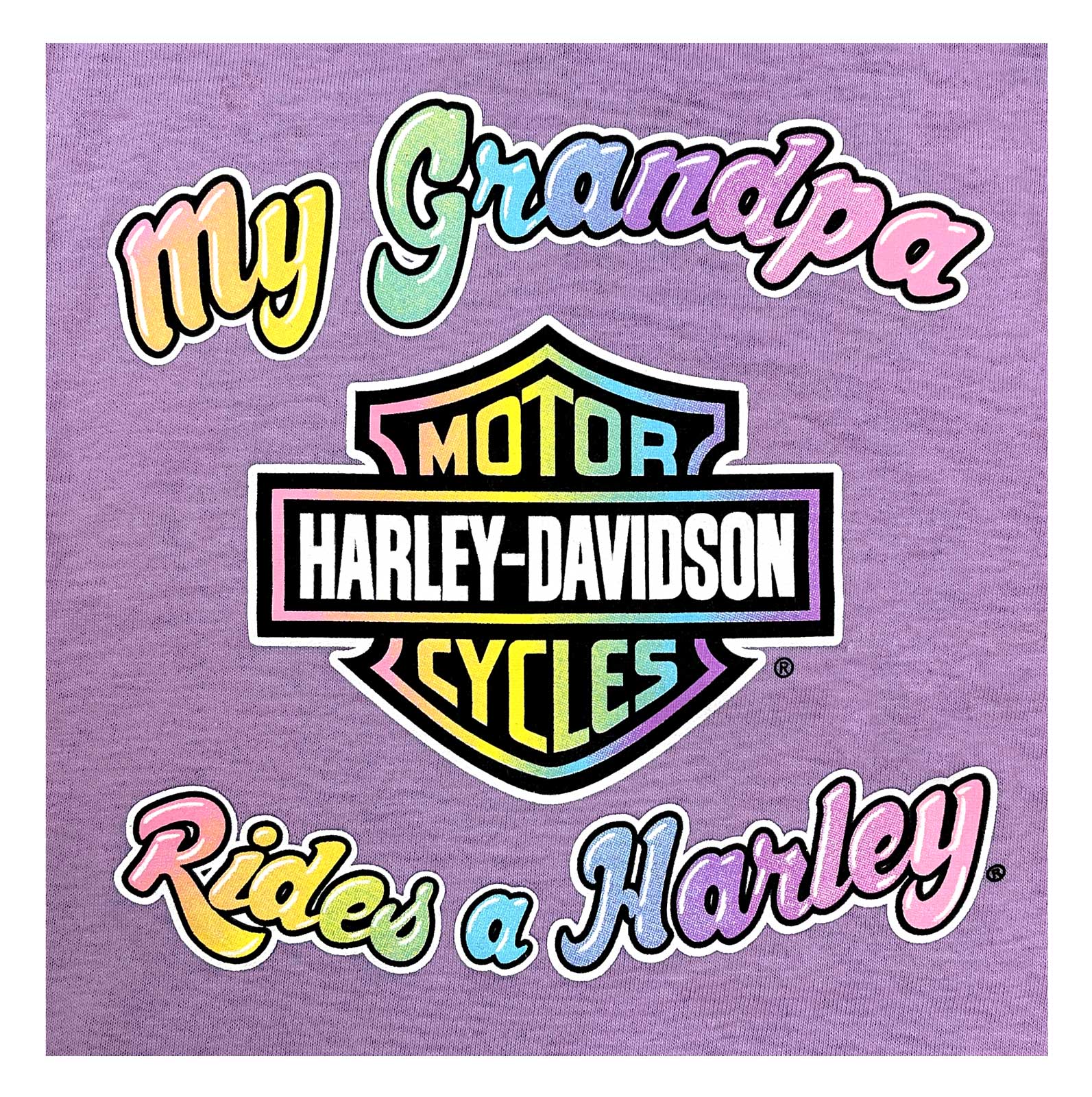 Harley-Davidson Free Shipping - Harley-Davidson Little Girls' My Grandpa Rides a Harley Short Sleeve T-Shirt - Free Shipping on many products plus Orders Over $99
