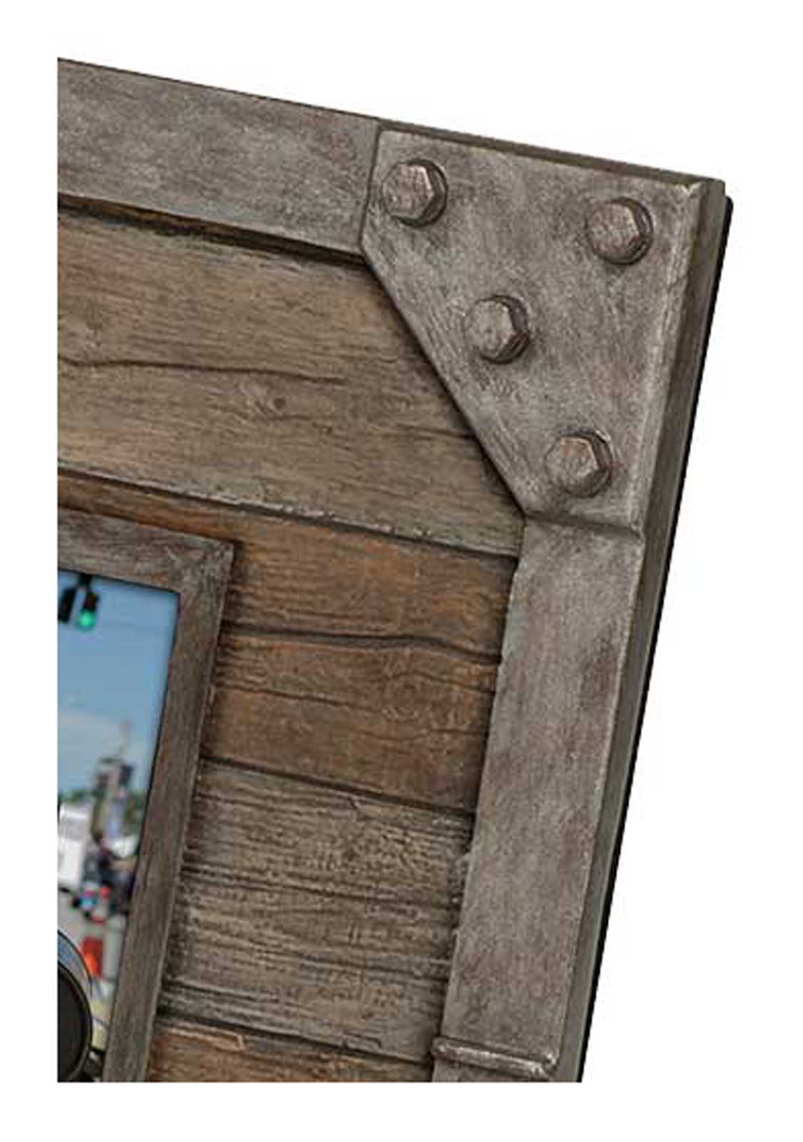 Harley-Davidson® Industrial Faux Metal & Wood Picture Frame- Holds