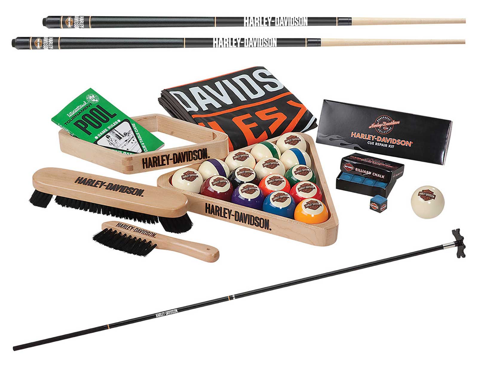 Harley-Davidson Bar & Shield Logo Billiard Starter Kit - Everything You Need! - Wisconsin Harley-Davidson