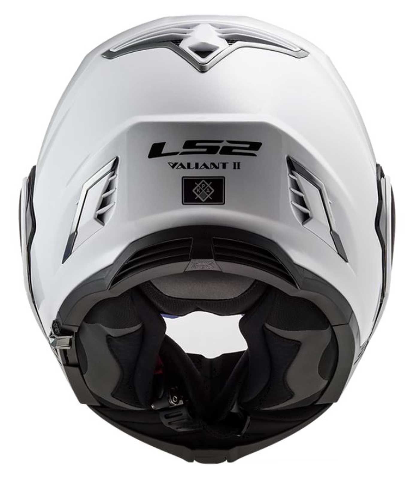 LS2 Helmets Valiant II Modular Motorcycle Sun-Shield Helmet, Solid Gloss White - Largest Selection of Harley-Davidson Products