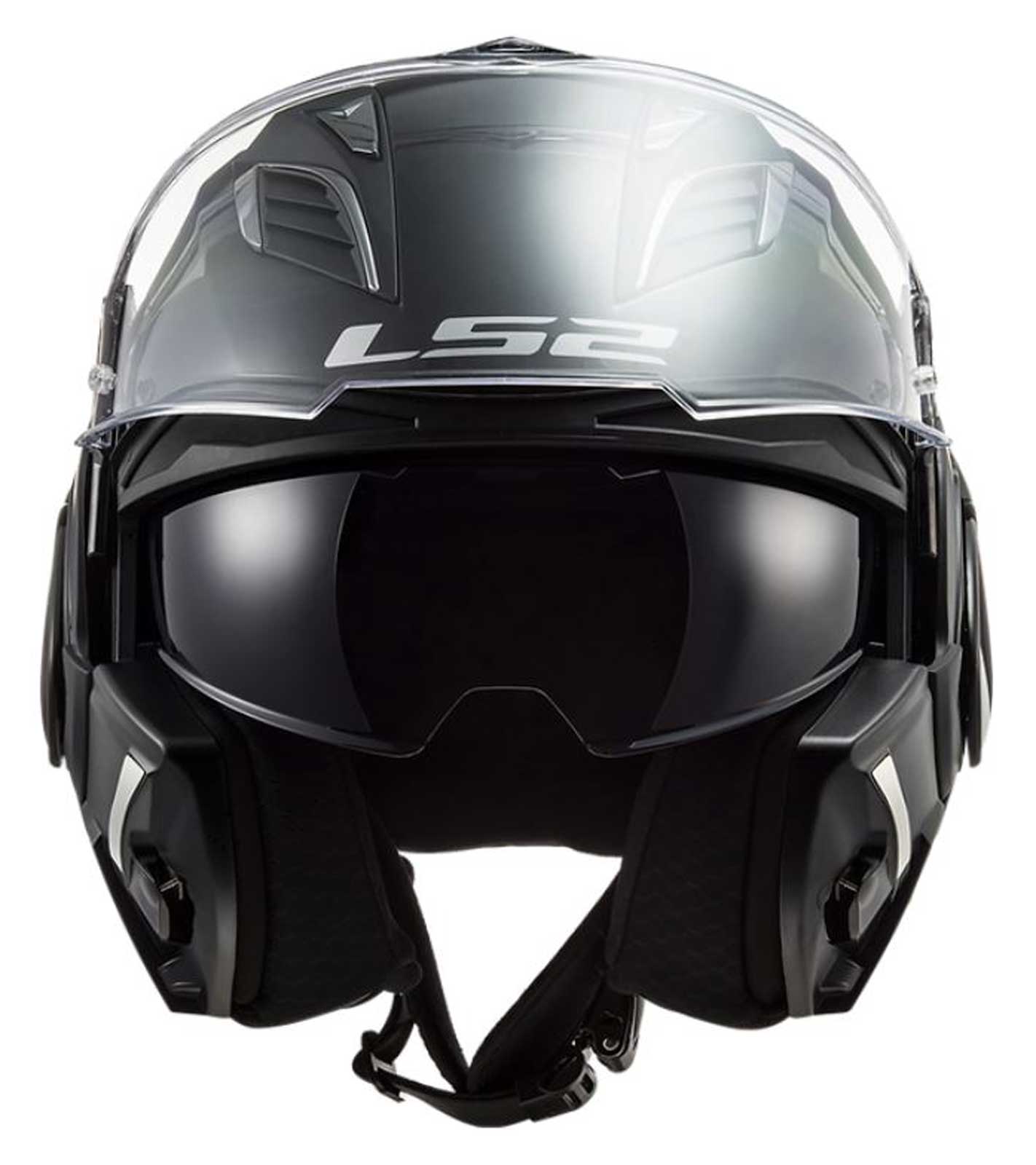 LS2 Helmets Valiant II Blackout Modular Motorcycle Helmet, Matte Black - Largest Selection of Harley-Davidson Products