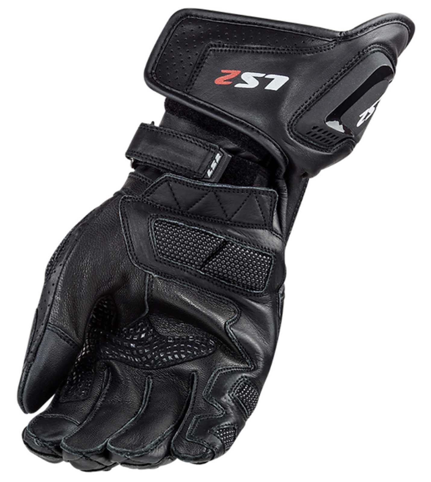 LS2 USA Men's Swift Perforated Leather Full-Finger Motorcycle Gloves - Black - Largest Selection of Harley-Davidson Products
