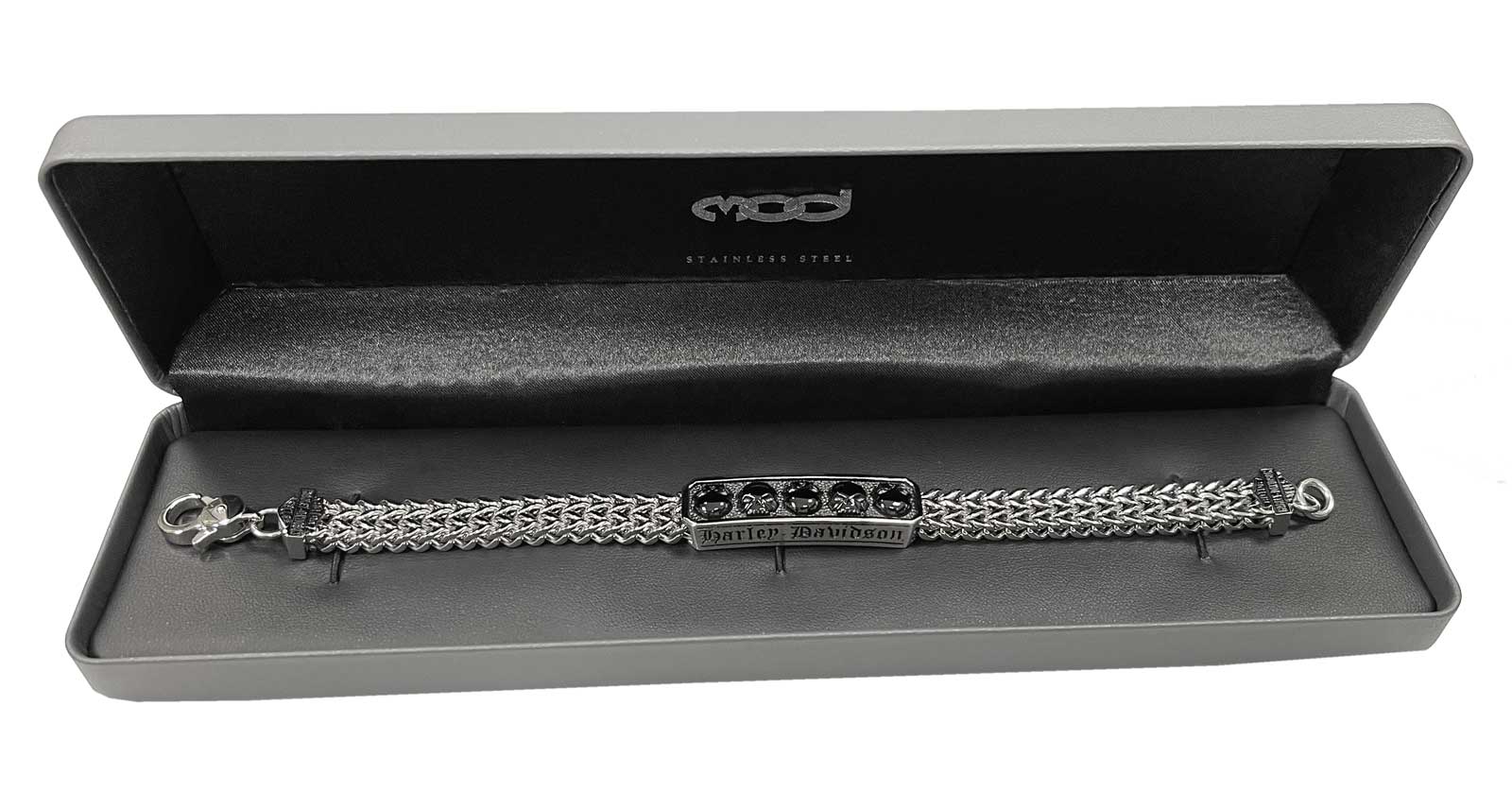 Harley-Davidson Free Shipping - Harley-Davidson Men's Multiple Willie G Skull ID Bracelet - Stainless Steel - Free Shipping on many products plus Orders Over $99