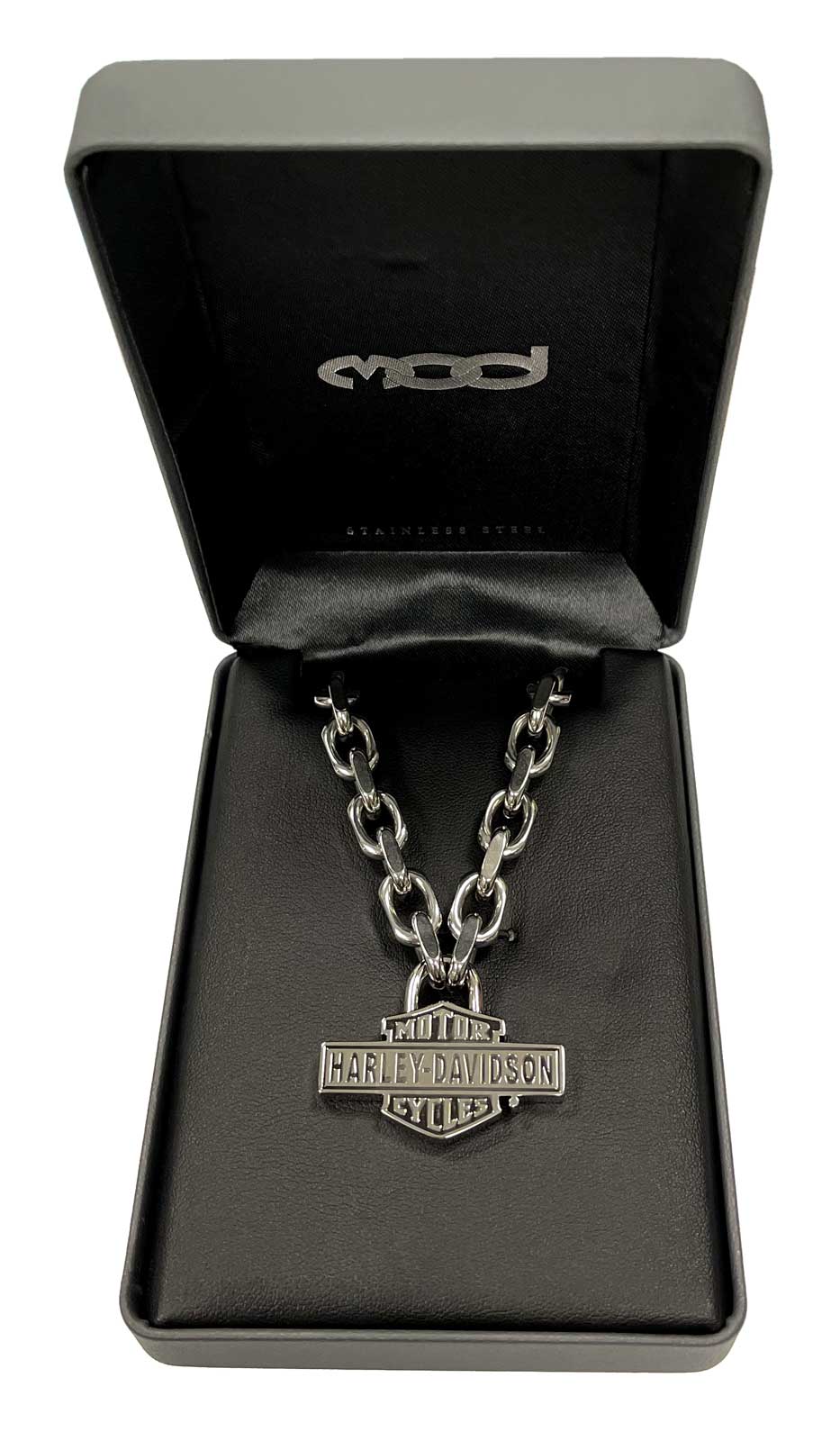 Harley-Davidson Free Shipping - Harley-Davidson Men's Vintage Bar & Shield Large Link Necklace - Stainless Steel - Free Shipping on many products plus Orders Over $99