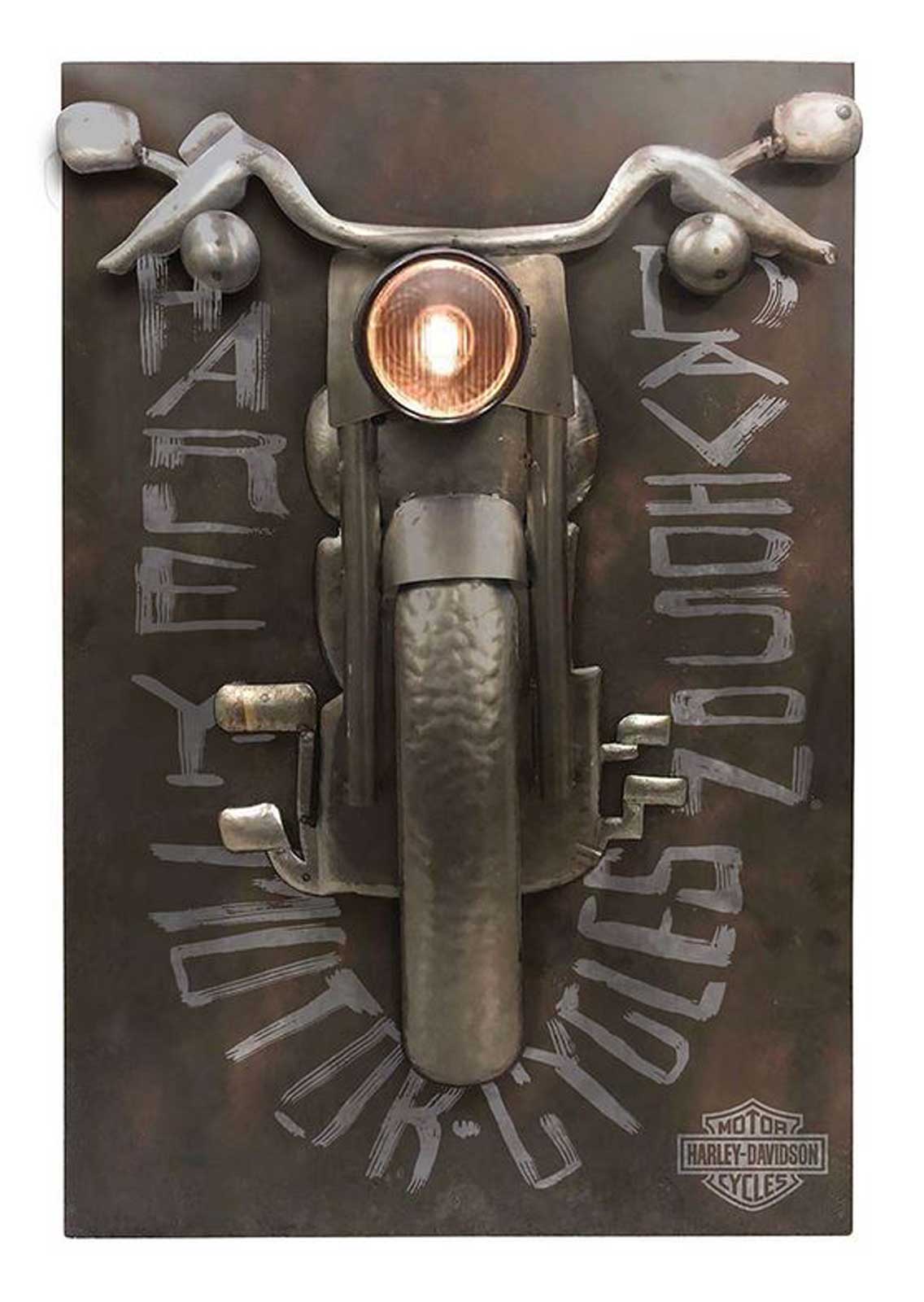 Harley-Davidson Free Shipping - Harley-Davidson Motorcycles Limited Edition Metal Wall Art w/ Working Headlight - Free Shipping on many products plus Orders Over $99